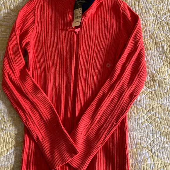 Gorgeous Eddie Bauer orange zip up! NWT - Picture 2 of 5